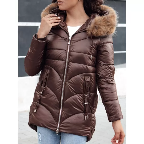  Női kabát DSTREET WINTERCHIC KARAMELLA 