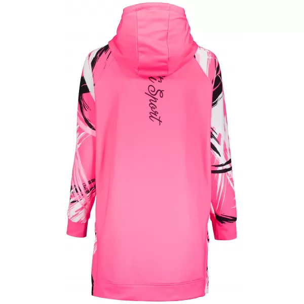  Prémium női funkcionális hosszabbított pulóver ALTISPORT VOJ/ALW039MI03 FLUO RÓZSASZÍN 
