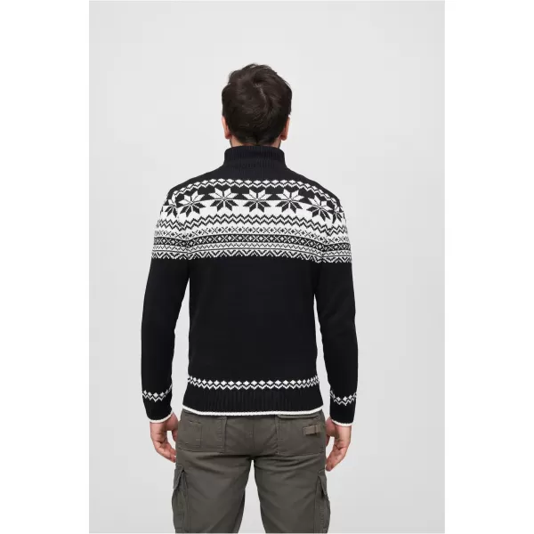  Férfi pulóver BRANDIT CARDIGAN NORWEGER BD5030 FEKETE 