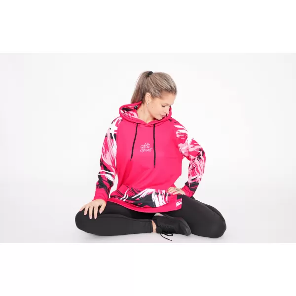  Prémium női funkcionális hosszabbított pulóver ALTISPORT VOJ/ALW039MI03 VIVA MAGENTA 