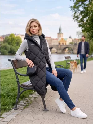 Női mellény ALTISPORT DANIELA FEKETE