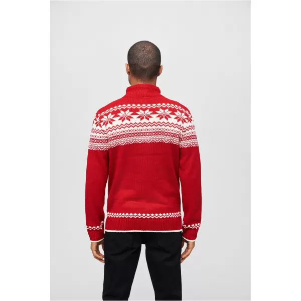  Férfi pulóver BRANDIT CARDIGAN NORWEGER BD5030 PIROS 