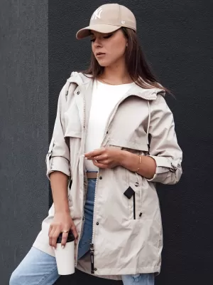 Női kabát DSTREET STYLE QUEEN TY4394 VILÁGOSSZÜRKE