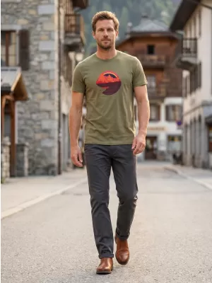 Férfi póló ALTISPORT ALM186129 KHAKI