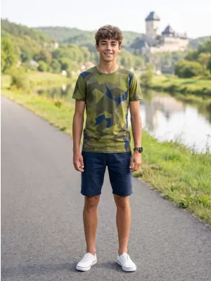 T -póló BRANDIT T BD6017 SVÉD CAMO