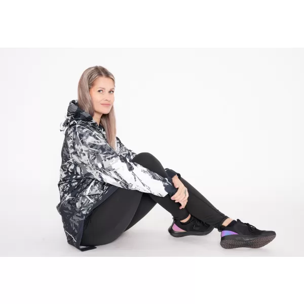  Prémium női funkcionális hosszabbított pulóver ALTISPORT VOJ/ALW018MI03 FEKETE-FEHÉR 