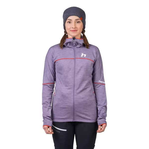  Női pulóver HANNAH MEDA HOODY LEVENDULA SZÜRKE MEL 