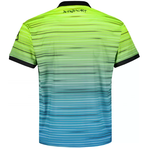  Funkcionális férfi póló prémium gallérral ALTISPORT VOJ/ALM031TR05 NEON SÁRGA/KEROZIN 
