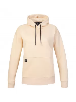 Női pulóver HANNAH SANDY HOODY FEHÉRÍTETT HOMOK