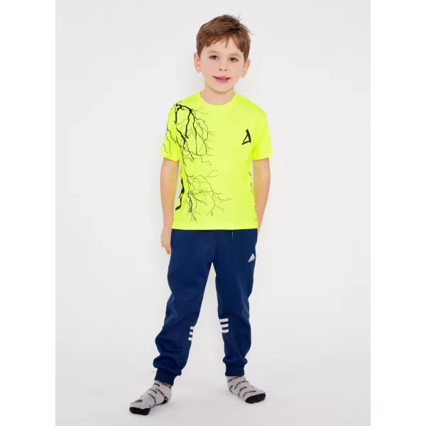  Gyermek prémium funkcionális póló ALTISPORT VOJ/ALK004TR01 NEON SÁRGA 
