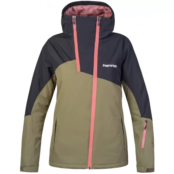  Női kabát HANNAH MAKY COL ÉGETETT OLAJBOGYÓ/ANTRACIT 