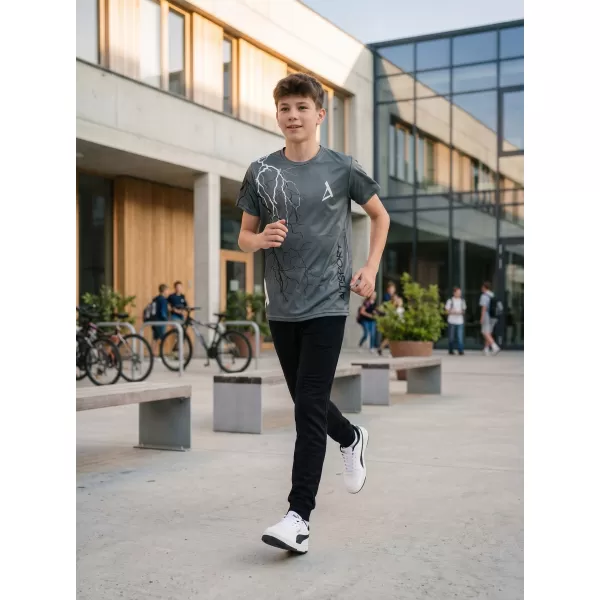  Gyermek prémium funkcionális póló ALTISPORT VOJ/ALK004TR01 GRAFIT 