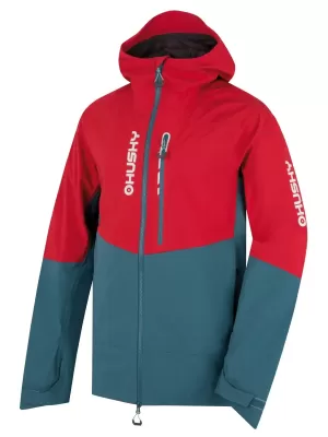 Férfi keménykabát HUSKY NICCO M PIROS/TÜRKIZ