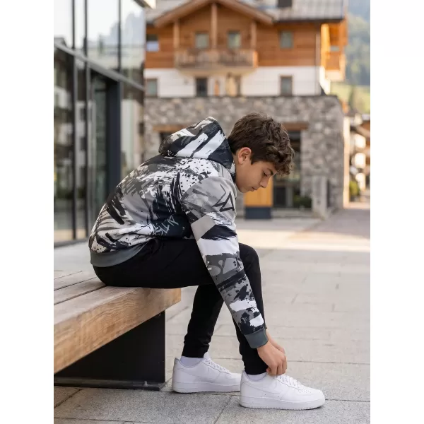  Gyermek prémium funkcionális pulóver ALTISPORT VOJ/ALK014MI01 FEKETE/SZÜRKE 