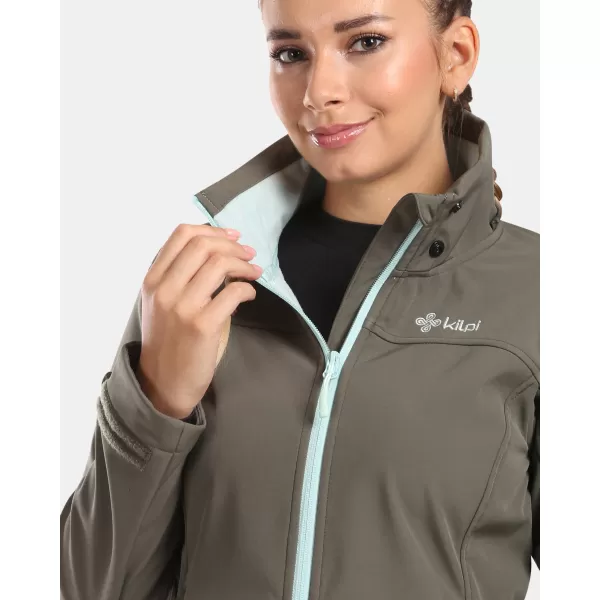  Női softshell kabát KILPI RAVIA-W WL0129KI SÖTÉTZÖLD 