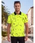 Funkcionális férfi póló prémium gallérral ALTISPORT VOJ/ALM034TR05 NEON SÁRGA