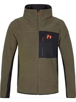 Férfi pulóver HANNAH KODIAK HOODY BOROSTYÁN ZÖLD/ANTRACIT