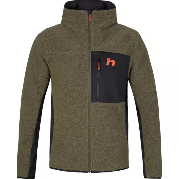  Férfi pulóver HANNAH KODIAK HOODY BOROSTYÁN ZÖLD/ANTRACIT 