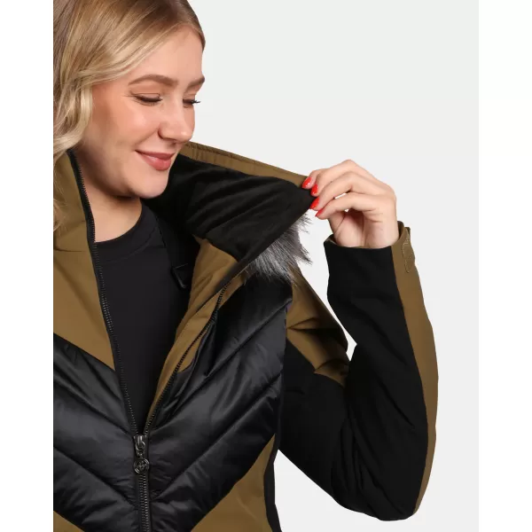  Női sídzseki KILPI LIN-W WL0110KI KHAKI 