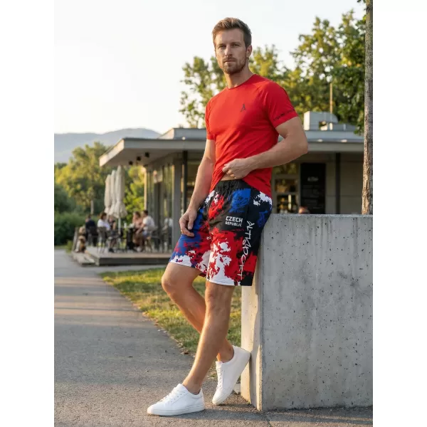  Férfi prémium funkcionális rövidnadrág zsebek nélkül ALTISPORT VOJ/ALM036KRA02 FOLTOK 