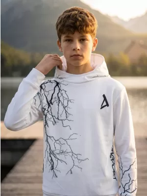 Gyermek prémium funkcionális pulóver ALTISPORT VOJ/ALK004MI01 FEHÉR