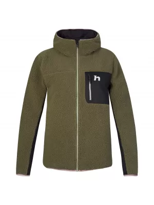 Női pulóver HANNAH KOALA HOODY BOROSTYÁN ZÖLD/ANTRACIT