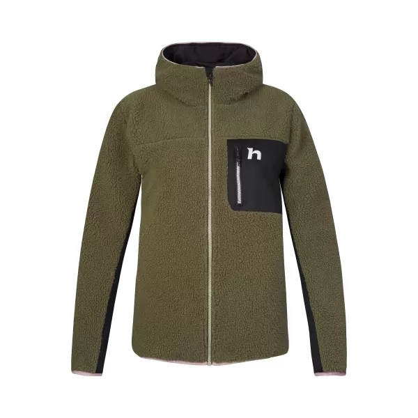  Női pulóver HANNAH KOALA HOODY BOROSTYÁN ZÖLD/ANTRACIT 