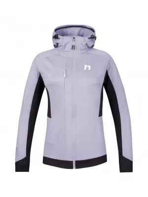 Női pulóver HANNAH NELA HOODY LEVENDULA AURA/ANTRACIT