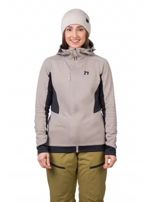 Női pulóver HANNAH NELA HOODY KECSKE/ANTRACIT