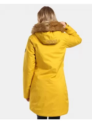Női télikabát KILPI PERU-W WL0132KI ARANYSÁRGA