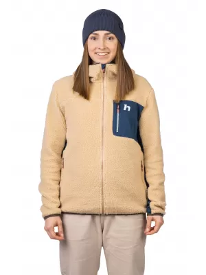 Női pulóver HANNAH KOALA HOODY BÉZS/RÉTEGZETT TENGER