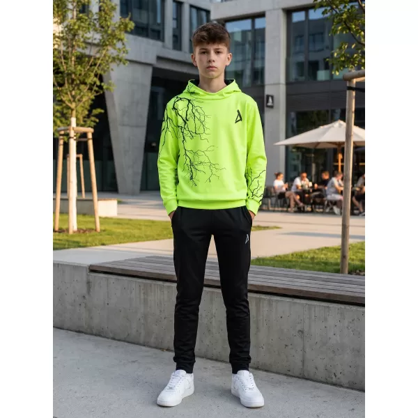  Gyermek prémium funkcionális pulóver ALTISPORT VOJ/ALK004MI01 NEON SÁRGA 
