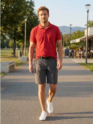 Férfi rövidnadrág ALTISPORT NoPrint NP/ALM4021NJ SZÉN
