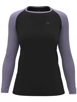 Hosszú ujjú női póló HANNAH LESLIE L/S ANTRACIT/WISTERIA