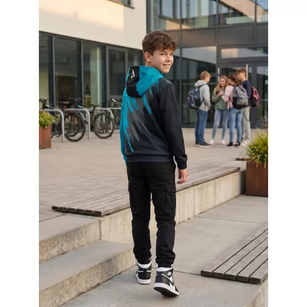  Gyermek prémium funkcionális pulóver ALTISPORT VOJ/ALK006MI01 FEKETE/KEROZIN 