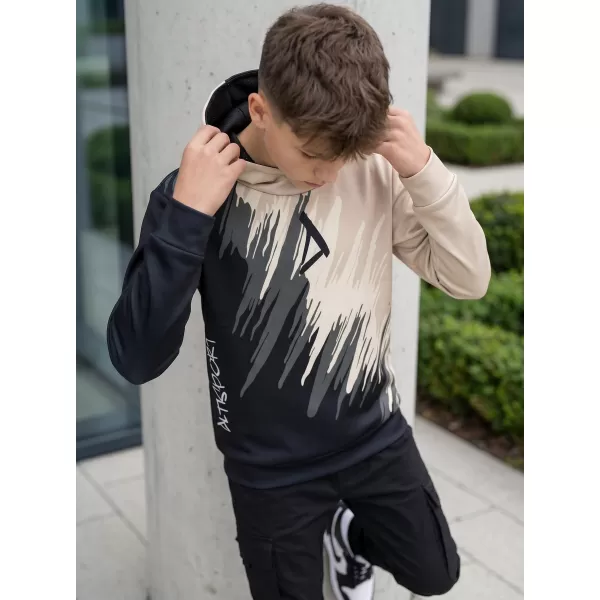  Gyermek prémium funkcionális pulóver ALTISPORT VOJ/ALK006MI01 FEKETE/BARNA 
