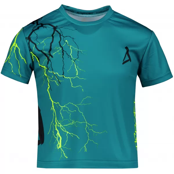  Gyermek prémium funkcionális póló ALTISPORT VOJ/ALK004TR01 KEROZIN/SÁRGA 
