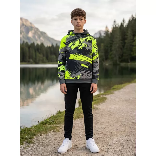  Gyermek prémium funkcionális pulóver ALTISPORT VOJ/ALK014MI01 FEKETE/ZÖLD 