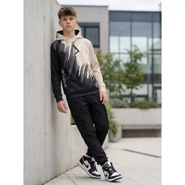  Gyermek prémium funkcionális pulóver ALTISPORT VOJ/ALK006MI01 FEKETE/BARNA 