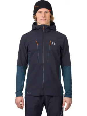 Férfi dzseki HANNAH TRANE HOODY ANTRACIT/RÉTEGZETT TENGER