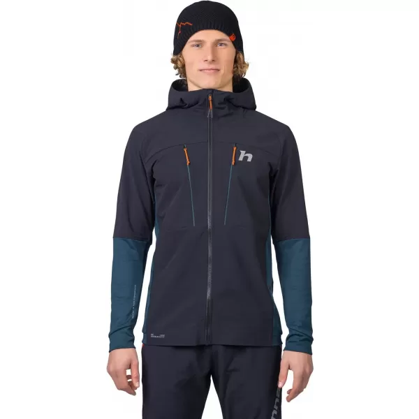  Férfi dzseki HANNAH TRANE HOODY ANTRACIT/RÉTEGZETT TENGER 