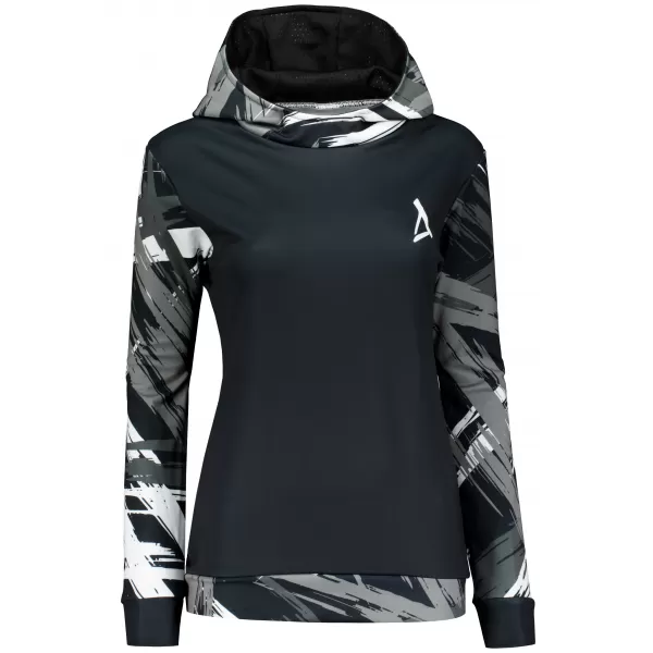 Prémium funkcionális női pulóver ALTISPORT VOJ/ALW039MI01 FEKETE/FEHÉR 