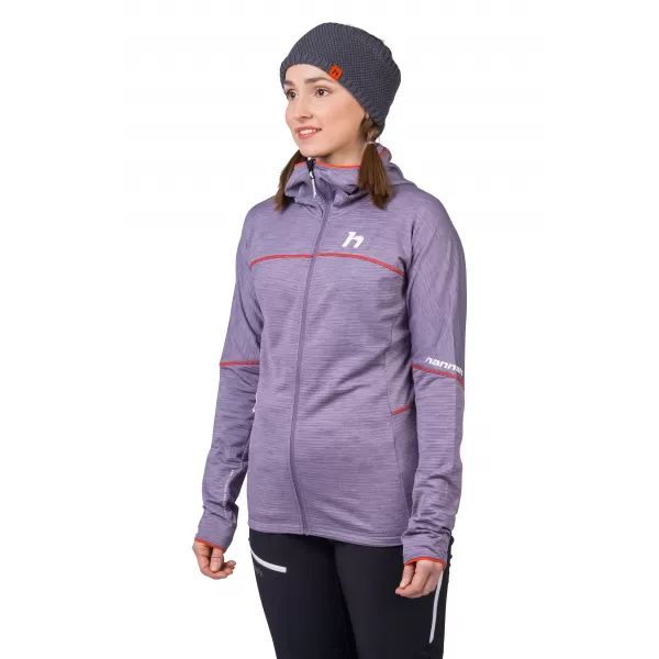  Női pulóver HANNAH MEDA HOODY LEVENDULA SZÜRKE MEL 