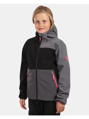 Lányos softshell kabát KILPI RAVIA-J WJ0113KI FEKETE