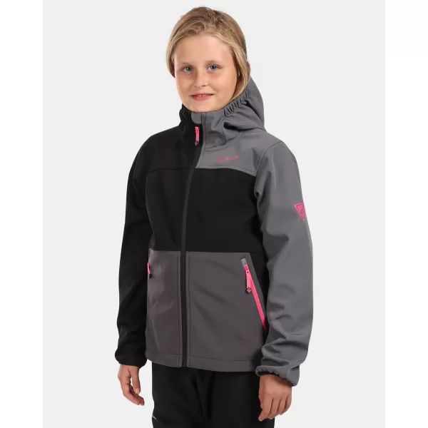  Lányos softshell kabát KILPI RAVIA-J WJ0113KI FEKETE 