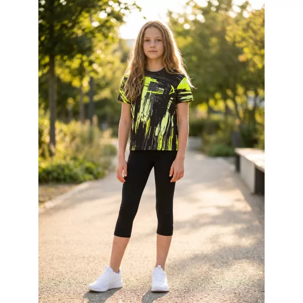  Gyermek prémium funkcionális póló ALTISPORT VOJ/ALK010TR01 FEKETE ÉS SÁRGA 