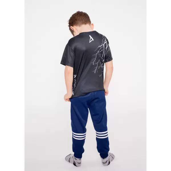  Gyermek prémium funkcionális póló ALTISPORT VOJ/ALK004TR01 FEKETE-FEHÉR 