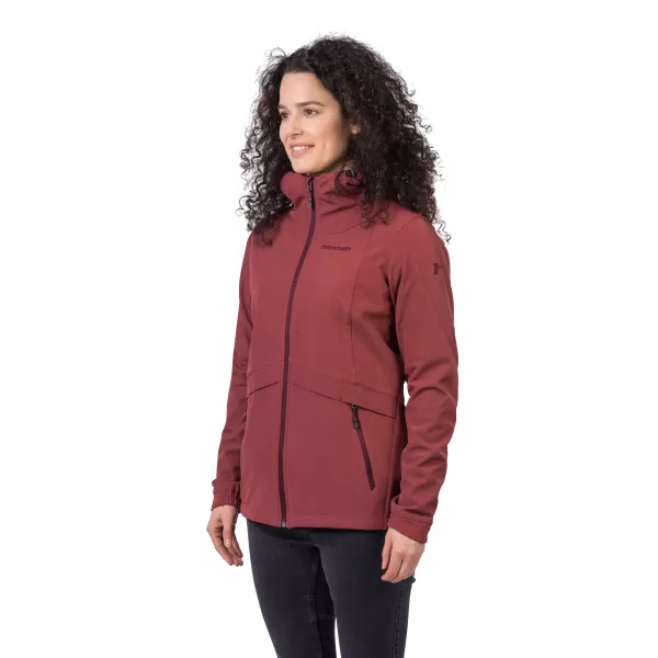  Női softshell kabát HANNAH BRIA ÉGETT ROZSDASZÍN 