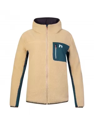Női pulóver HANNAH KOALA HOODY BÉZS/RÉTEGZETT TENGER