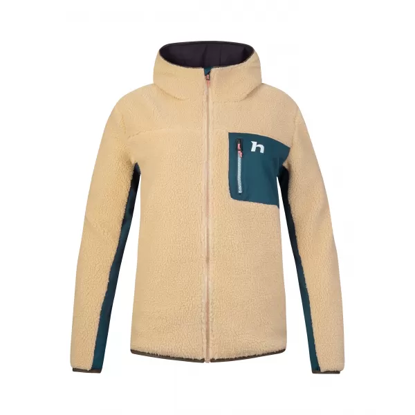  Női pulóver HANNAH KOALA HOODY BÉZS/RÉTEGZETT TENGER 